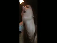 Lovely daughter moans loud to her incest dad's cock